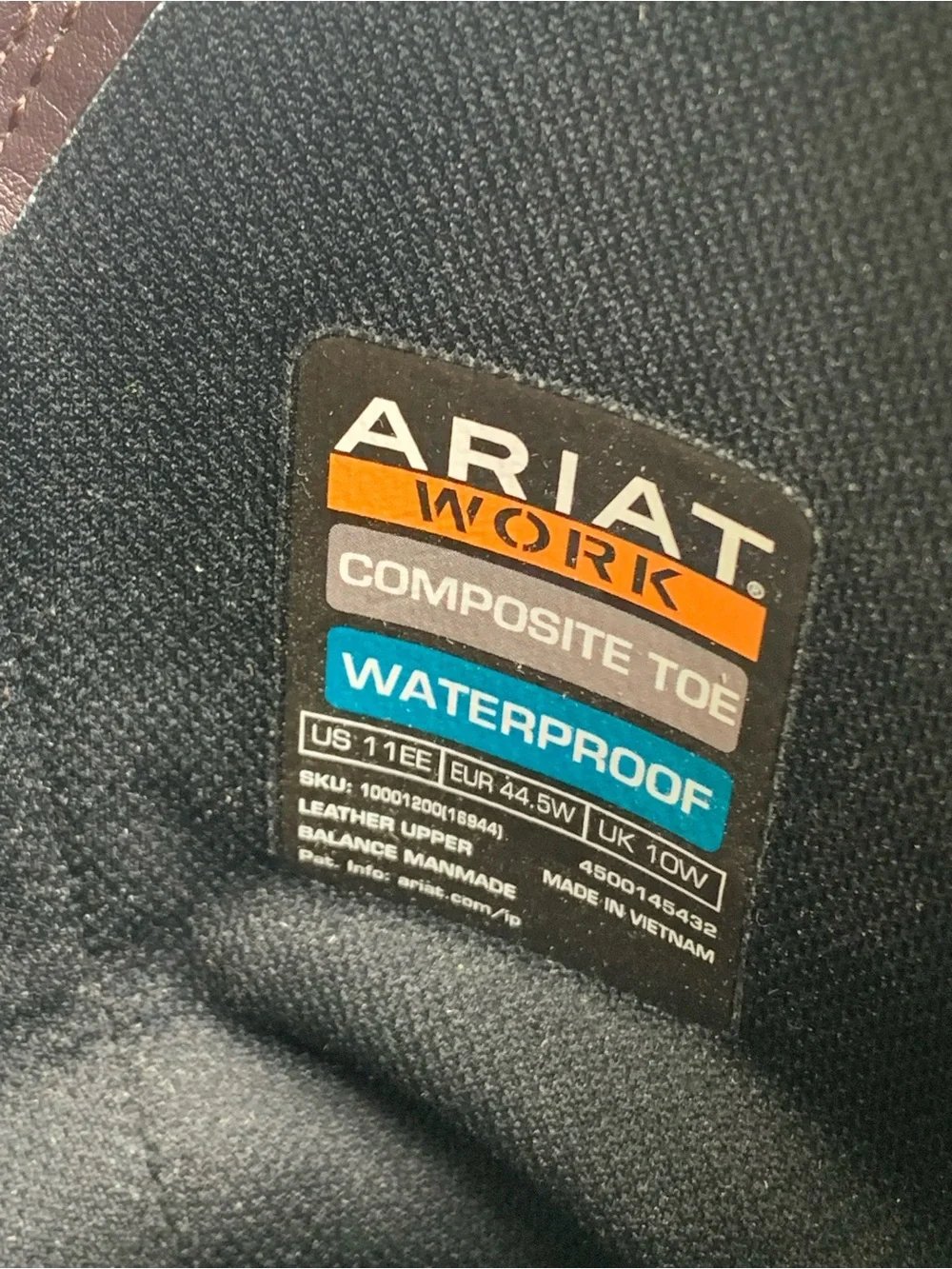 Ariat Workhog Mens Pull On Waterproof Dry Shield Composite Toe Work Boots 11 EE